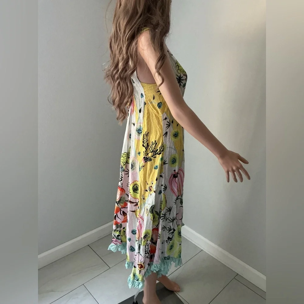 Anthropologie Yellow Floral Dress - Picture 6 of 15